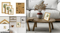 Cadre photo en bois pliable en forme de livre personnalisé d'usine moderne A3 A4 A5 Décoration en bois pour la maison Impression par sublimation Forme d'amour