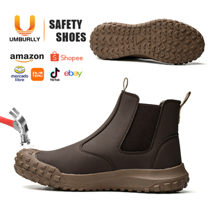 Zapatos DE TRABAJO protectores ligeros y cómodos, zapatos de seguridad perezosos para hombres. - Product Image 1