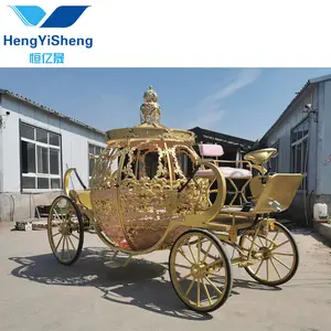 Electric Carriage Best Selling Pumpkin Horse Drawn Carriage/Limousine Electric Vehicle Landau Cart/OEM Special Transportation Electric Carriage