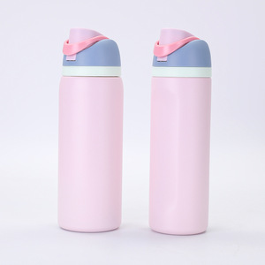 K136 <span class=keywords><strong>Botella</strong></span> de Agua para Niños de Acero Inoxidable de 24oz y 32oz, Deportiva, con Aislamiento de Doble Pared, Pajilla y Tapas, Opción de Logotipo Personalizado, Nuevo - Product Image 2