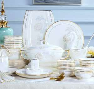 Vajillas de Cerámica y Porcelana de Hueso, Estilo Inglés, Varias Especificaciones, Precio Razonable, Aptas para Contacto con Alimentos - Product Image 5