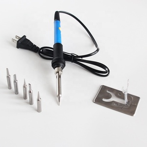 Juego de soldadores eléctricos de 110V y 60W, siete herramientas de instalación ecológicas seguras con temperatura ajustable, coronas, coronas, tiaras - Product Image 1