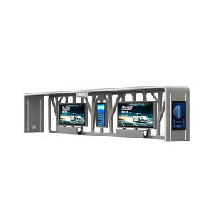 Parada de Autobús Inteligente con Señalización Electrónica de Acero Inoxidable, Caja de Luz LED, Pantalla Publicitaria Exterior, Montaje en Pared, Rectangular, Impermeable - Product Image 1