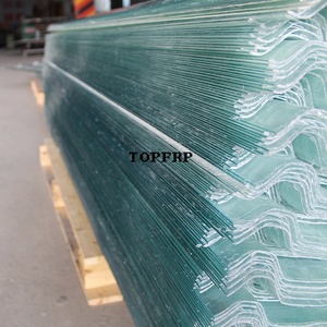 Plaques de toiture en FRP transparentes/translucides de 1 à 3 mm d'épaisseur, panneaux en polycarbonate ondulés en fibre de verre - Product Image 3