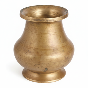 งานฝีมือทองเหลืองคาลาชทรงกลมทองการออกแบบที่ทันสมัยงานฝีมือใช้มือบูชางานทำจากผ้าพูจาทาลิและแผ่นของขวัญ - Product Image 1