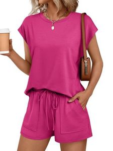 Ready Stock Women Solid Color Shorts Set Full Sleeve <b>Top</b> Drawstring Pocket Shorts Autumn Outfit STREETWEAR 2-Piece - Product Image 2