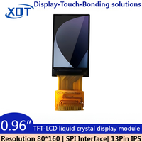 BOE XOT 0,96 Zoll TFT LCD Display 80*160 SPI-Schnittstelle LED-Hintergrundbeleuchtung ST7735S Treiber-IC 250 nit Helligkeit -20~70 Betriebstemperatur