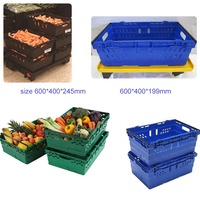 JOIN Bale Arm Caisse en plastique empilable et emboîtable, panier ventilé pour fruits, légumes, supermarchés et logistique agricole