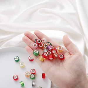 Acrylic Resin Right Angle Wheel <b>Beads</b> Large Hole For Bracelet Making DIY Jewelry Accessories 8mm Round <b>Beads</b> <b>Set</b> - Product Image 3