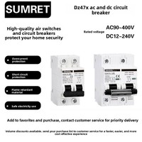Disjoncteur/Interrupteur à air AC/DC DZ47X pour usage domestique photovoltaïque et véhicules électriques – Chine