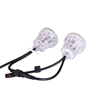 Éclairage de fête foraine 60mm Cabochon Cap Base Carrousel Lampe d'amusement DC24V Pixel Point Light pour parc