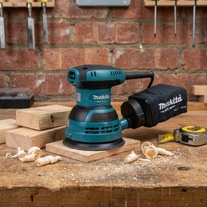 <span class=keywords><strong>Ponceuse</strong></span> orbitale à disque Makitas M9204B, courant alternatif, vitesse variable, machine à polir et à poncer le bois, le mobilier - Product Image 2
