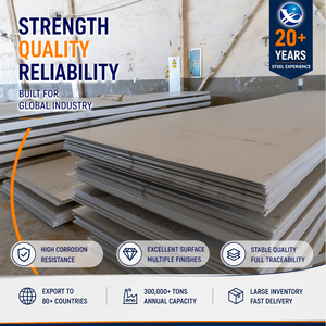 High Quality No.4 Finish 2.0mm x 1219mm 5x10' Hot <b>Rolled</b> Stainless Steel Sheet of Industrial Equipment - Product Image 1