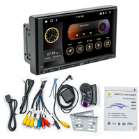 BQCC 2 Din 7 "Quad/Octa Core HD écran Android 13 sans fil Android Auto Carplay GPS WIFI BT RDS DVR Mirrorlink autoradio 9333