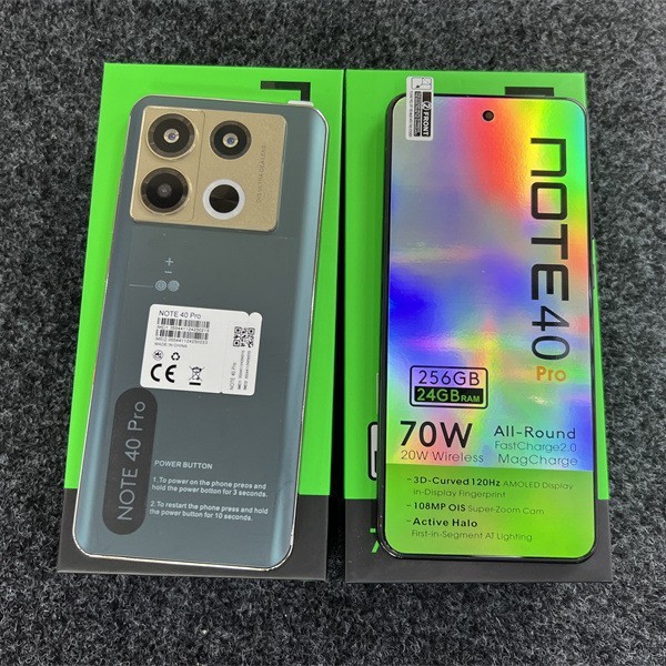 Custom Note40 Pro Deca Core 108MP 120Hz LED HD Android 13 Smartphone 5000-5999mAh Battery Dual SIM Quick Charge 65W
