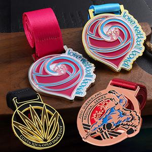 Medallas Personalizadas de Metal, Medallas de Aleación de Zinc Esmaltadas, Premios 2D y 3D, Medallas de Oro para Danza, Carrera, Fútbol y Deportes con Logotipo - Product Image 4