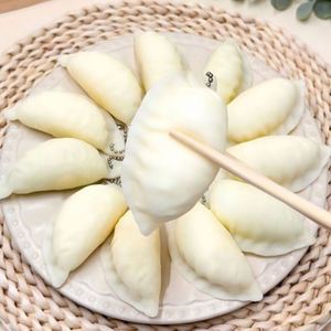 Mini jouet anti-stress en forme de dumpling, en PU, réaliste, à récupération lente, pour le bureau, unisexe - Product Image 4