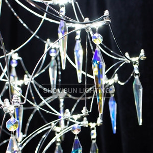 Lampadario da salotto lucciola Villa Hall Luxury Creative Light Cube moderna lampada ristorante stellato a tarassaco - Product Image 5