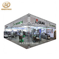 Structure de stand d'exposition, scène, DJ, événementiel, publicitaire, en treillis pour salons professionnels