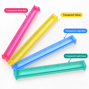 Lot de 4 supports de tuiles durables pour 4 joueurs, en PS transparent rose moderne, pour jeu de Mahjong américain – Vente chaude - Product Image 5