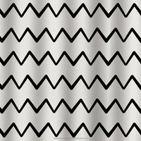 Rideaux abstraits, impression modernisée d'inspiration chevron, traitements de fenêtre 2 panneaux pour salon chambre, paire de-140*100cm