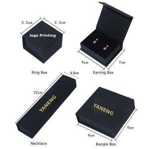 Magnetic Cardboard Jewelry <b>Box</b> Bulk Black Cardboard Jewelry <b>Gift</b> <b>Box</b> Bulk <b>Cheap</b> Custom Matt White Magnetic Jewelry <b>Box</b> Gold logo - Product Image 5