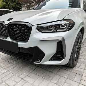 Bmw X3 X4 G01 G02 M Sport Lci 2022 Plus Front Wind Vane Car Decal Piano Black Carbon Fiber Texture Exterior Modification - Product Image 2