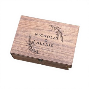 Personalization Custom <b>Memory</b> Keepsake Multifunction Modern Wooden <b>Box</b> Christmas Wedding Engagement Anniversary Gift for Him Her - Product Image 2
