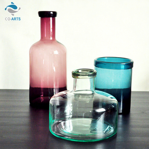 Various Design Home Decoration Colorful <b>clear</b> Glass <b>Vase</b> Bottle Sets - Product Image 1