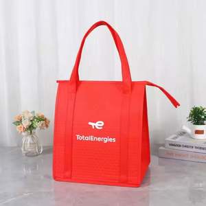 Bolsas Térmicas Personalizadas de Bajo Precio, Ecológicas, Desechables, de Tela No Tejida, para Llevar Comida, con Asa Suave y Aislamiento de Papel de Aluminio - Product Image 2