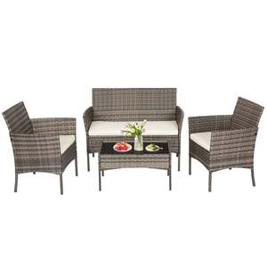 Ensemble <span class=keywords><strong>de</strong></span> canapés <span class=keywords><strong>de</strong></span> <span class=keywords><strong>jardin</strong></span> <span class=keywords><strong>de</strong></span> luxe, mobilier d'extérieur, ensemble <span class=keywords><strong>de</strong></span> canapés en rotin, panneau <span class=keywords><strong>de</strong></span> dossier en cannage moderne, mobilier <span class=keywords><strong>de</strong></span> patio - Product Image 2