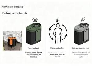 Mini Ventilador Portátil de 3 Velocidades con Luz LED de Alta Velocidad, Recargable por Tipo-C, Mini Ventilador de Cintura - Product Image 5