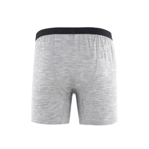 Tinta unita 100% <span class=keywords><strong>lana</strong></span> Merino Boxer breve comodo morbido e traspirante <span class=keywords><strong>maglia</strong></span> biancheria <span class=keywords><strong>intima</strong></span> da <span class=keywords><strong>uomo</strong></span> con Logo in vita - Product Image 3