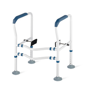 Barres d'appui de salle de bain Hepo réglables, antidérapantes, montées au mur, pour personnes âgées et femmes enceintes - Product Image 1