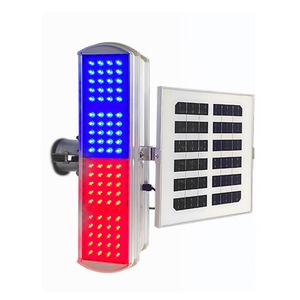 Luz Intermitente de Tráfico Solar LED Roja y Azul de Instalación Fija, Material de PC, Origen Wenzhou, Modelo Tynbsd 20 12 - Product Image 4