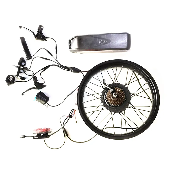 Ebike変換キット電気サプライヤーファットタイヤEbikeコントローラーモーターバッテリーその他の電気自転車部品自転車キット電気