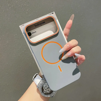 Coques de protection fines antichoc mates avec anneau magnétique pour iPhone 11 à 18 Pro Pro Max – Accessoires pour téléphones portables