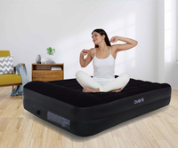 Meilleure vente Matelas pneumatique double gonflable pour le camping Lit gonflable portable avec pompe électrique intégrée (EU)
