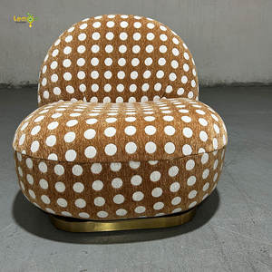 Sofá giratorio para hotel <span class=keywords><strong>boutique</strong></span>, sillón pequeño de tela elegante para apartamento, sillón para sala de estar - Product Image 2