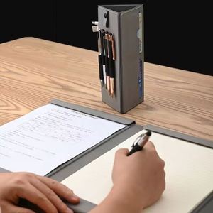 A4 PU Leather Writing Board <b>Folder</b> Multi Functional Organizer Portfolio With Business Card Pocket Pen Holder Office - Product Image 2