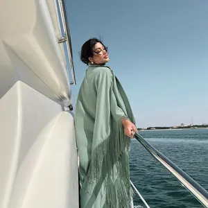 2023 Design luxe Abaya robe mode vêtements islamiques robe musulmane Abaya dubaï fête robe de soirée porter