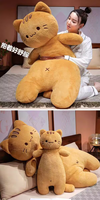Coussin long en forme de chat pour dormir, oreiller corporel pour câliner, coussin de canapé, jouet en peluche, cadeau pour femmes et adolescentes, coussin pour les jambes