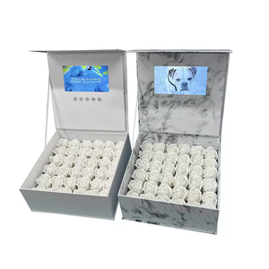 Nouvelle boîte à roses avec écran vidéo musical <span class=keywords><strong>pour</strong></span> cadeau <span class=keywords><strong>d</strong></span>'<span class=keywords><strong>anniversaire</strong></span>, cadeaux floraux de mariage <span class=keywords><strong>pour</strong></span> les invités - Product Image 5