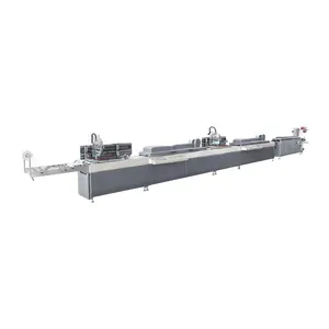 Satin Label Printing Machine Embossed Printed Ribbon Flat Bed Elastic Tape Shoelace Screen Printing Machine