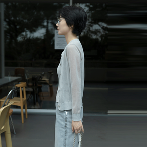 เสื้อสเวตเตอร์ถักสำหรับผู้หญิงเสื้อสเวตเตอร์แบบกำหนดเองสำหรับฤดูร้อน - Product Image 3