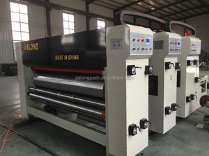 Chi phí thấp New tấm sóng máy in máy bán tự động <span class=keywords><strong>carton</strong></span> hộp bánh Pizza in khía die-máy cắt - Product Image 6