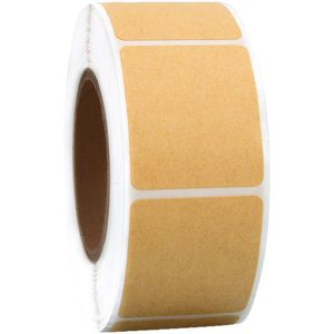 Kraft Paper Self Adhesive <b>Labels</b> Rectangular <b>Waterproof</b> For Packaging <b>Labels</b> - Product Image 1