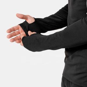 JL-0228C Nuevo Estilo Camiseta Transpirable de Manga Larga <span class=keywords><strong>para</strong></span> Hombre, Talla Grande, con Media Cremallera, <span class=keywords><strong>para</strong></span> Entrenamiento y Actividades al Aire Libre - Product Image 4