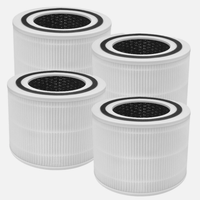 Filter Pengganti Core 300 H13 True HEPA dengan Karbon Aktif, Kompatibel dengan Pemurni Udara Levoit Core 300