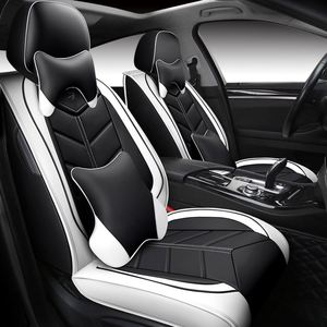 Accesorios para Coche, Decoración Interior, Fundas de Asiento Delanteras de Cuero Sintético PU, 9 Piezas, Universales para BMW, Ford - Product Image 3